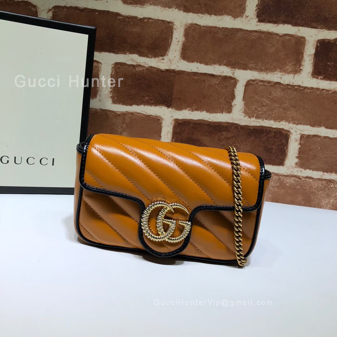 Gucci GG Marmont Super Mini Bag Brown 574969